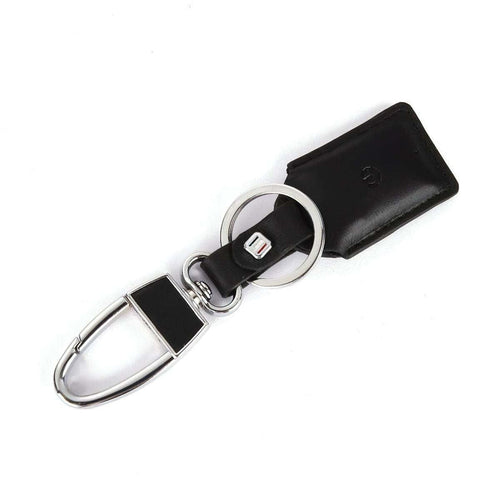 BLACK LEATHER BLUETOOTH TRACKER KEY CHAIN