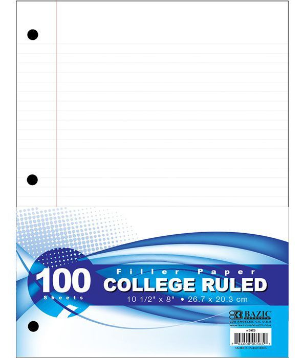 FILLER PAPER 10-1/2*8 100S CR REINFORCEMENT