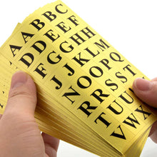 Load image into Gallery viewer, BAZIC Gold Foil Alphabet Label (378/Pack)
