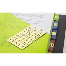 Load image into Gallery viewer, BAZIC Gold Foil Alphabet Label (378/Pack)