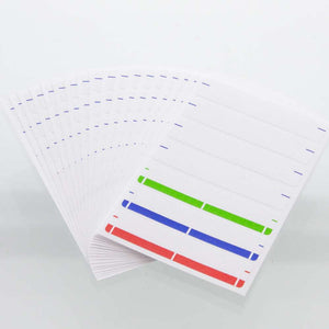 BAZIC ASSORTED COLOR FILE FOLDER LABEL (126/PACK)
