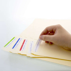BAZIC ASSORTED COLOR FILE FOLDER LABEL (126/PACK)