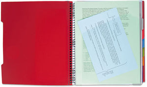 Mead Products 06326 5-Subject Advance Wirebound Notebook College Rule - 200 Sheets