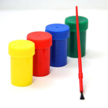 Load image into Gallery viewer, BAZIC 0.6 FL OZ (18ml) 4 COLOR POSTER PAINT W/BRUSH