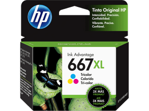 HP 667XL TRI-COLOR INK CARTRIDGE