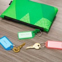 Load image into Gallery viewer, KEY TAG - BAZIC WITH HOLDER &amp; LABEL WINDOW