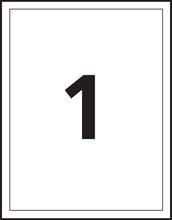 Load image into Gallery viewer, Avery® 30605 8 1/2&quot; x 11&quot; White Full-Sheet Laser Labels - 100/Box