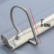 Load image into Gallery viewer, BAZIC 3&quot; GREY SLANT-D RING VIEW BINDER W/2-POCKET