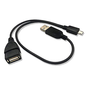 AUVIPAL  MICRO USB TO USB ADAPTER (OTG CABLE + POWER CABLE)