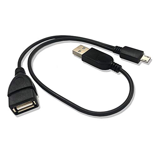 AUVIPAL  MICRO USB TO USB ADAPTER (OTG CABLE + POWER CABLE)
