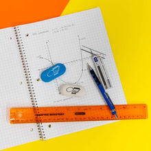 Load image into Gallery viewer, BAZIC Notebook Spiral Quad-Ruled 4-1&quot; 100 Ct.