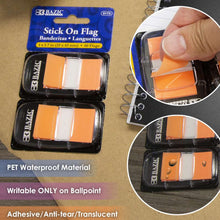 Load image into Gallery viewer, BAZIC Flags Neon Color Standard Flags w/ Dispenser 1&quot; x 1.7&quot; 30 Ct. (2/Pack)