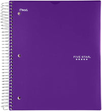 Load image into Gallery viewer, FIVE STAR NOTEBOOK W/CLEARVIEW 5 SUBJECT 100S
