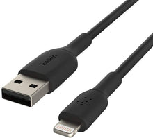 Load image into Gallery viewer, BELKIN BOOST CHARGE LIGHTNING TO USB BLACK