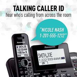 Panasonic KX-TG9541B DECT 6.0 1.90 GHz Cordless Phone - Black, 2 x Phone Line - Speakerphone - Answering Machine - Backlight