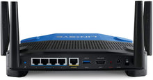 Load image into Gallery viewer, Linksys WRT3200ACM: AC3200 Dual-Band Gigabit Wi-Fi Router, Beamforming Tri-Stream Wireless Signal, Ethernet Ports, MU-MIMO (Black, Blue)