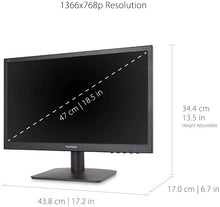 Load image into Gallery viewer, ViewSonic VA1903H - LED-backlit LCD monitor - 19&quot; 1366 x 768 - TN- HDMI - Black
