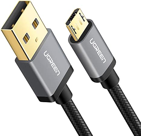 UGREEN MICRO USB BRAIDED CABLE 10ft BLACK