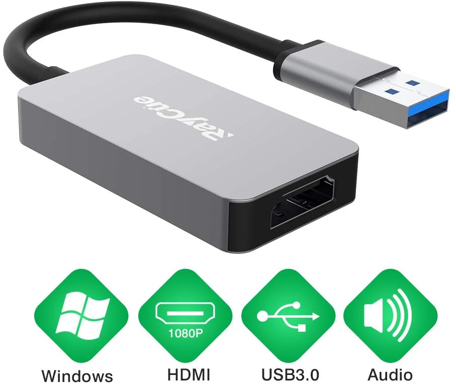 RAYCUE USB TO HDMI ADAPTER , HD AUDIO VIDEO CABLE CONVERTER