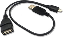 Load image into Gallery viewer, AUVIPAL 2-IN-1 MICRO USB TO USB OTG ADAPTER CABLE