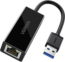 Load image into Gallery viewer, UGREEN USB 3.0 to Ethernet RJ45 Lan Gigabit Network Adapter 10/100/1000 Mbps