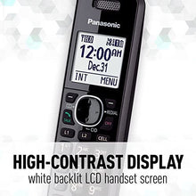 Load image into Gallery viewer, Panasonic KX-TG9541B DECT 6.0 1.90 GHz Cordless Phone - Black, 2 x Phone Line - Speakerphone - Answering Machine - Backlight