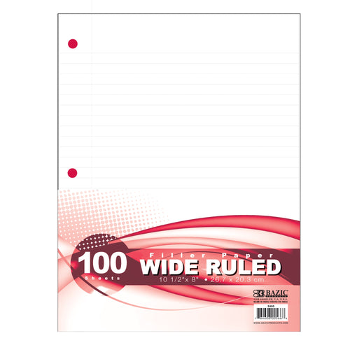 BAZIC W/R 100CT FILLER PAPER