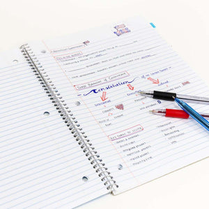 BAZIC C/R 150 CT. 5-SUBJECT SPIRAL NOTEBOOK