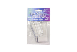 RECTANGLE VELLUM TAGS WITH METAL RIM, 6 PACK