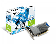 Load image into Gallery viewer, MSI GEFORCE 210 1GB DDR3 64BIT 589MHZ PCI-E 2.0 DVI-I HDMI