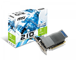 MSI GEFORCE 210 1GB DDR3 64BIT 589MHZ PCI-E 2.0 DVI-I HDMI