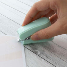 Load image into Gallery viewer, BAZIC MINI PASTEL COLOR STANDARD (26/6) STAPLER W/ 500 CT/ STAPLES
