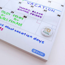 Load image into Gallery viewer, BAZIC Magnetic Dry Erase Calendar Tile 14&quot; x 14&quot;