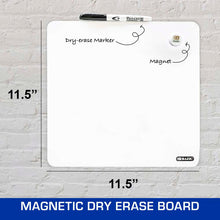 Load image into Gallery viewer, BAZIC 11.5&quot; X 11.5&quot; MAGNETIC DRY ERASE WHITEBOARD TILE