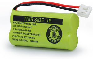 BAOBIAN BT184342/BT284342 2.4V 600mAh Ni-MH Cordless Phone Battery BT18433 BT28433 CPH-515D BT8000 BT8001 BATT-6010 BT8300 BT1011 89-1335-00 89-1344-01