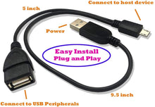 Load image into Gallery viewer, AUVIPAL 2-IN-1 MICRO USB TO USB OTG ADAPTER CABLE