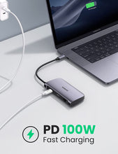 Load image into Gallery viewer, UGREEN USB C Hub 7-in-1 Type C Dock Adapter with Ethernet, 4K USB C to HDMI, 2 USB 3.0 Ports, Micro SD Card Reader, USB-C PD 100W