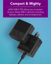 Load image into Gallery viewer, ZMI ZPOWER TURBO 65W USB-C PD WALL CHARGER COMPATIBLE WITH LAPTOPS CHARGEABLE VIA USC-C