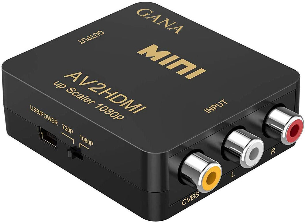 RCA TO HDMI, AV TO HDMI GANA 1080P