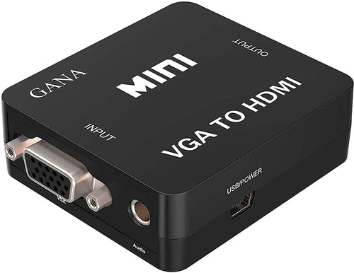 GANA VGA TO HDMI 1080P MAC PROJECTOR BLACK
