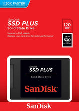 Load image into Gallery viewer, SANDISK SSD PLUS 120GB SOLID STATE DRIVE