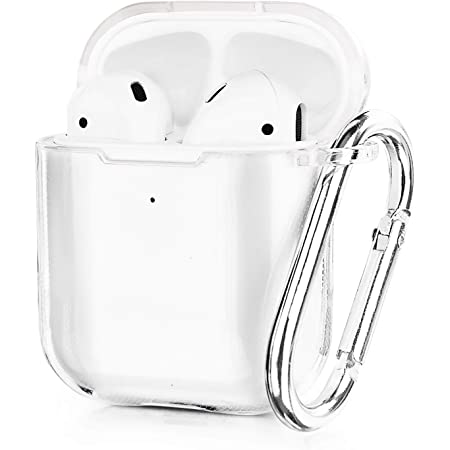 AHASTYLE Upgrade AirPods Case Protective Cover (Front LED Visible) Silicone Compatible with Apple AirPods 2 and 1 CLEAR