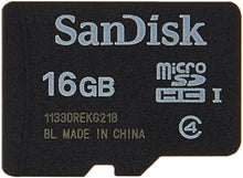 Load image into Gallery viewer, SANDISK MICROSD 16GB CLASE 4 WITH SD ADAPTER SDHC CARD