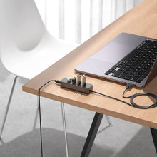 Load image into Gallery viewer, Alxum USB Hub 3.0 4-Port,  USB Extension Hub with 4ft Long Cable, USB 3.0 DataHub with 5V/2A Type-C Charging Port