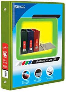 BAZIC 1" LIME GREEN 3-RING VIEW BINDER w/ 2-POCKETS