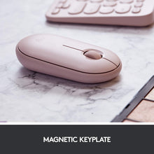 Load image into Gallery viewer, LOGITECH PEBBLE M350 MOUSE OPTICAL WIRELESS BLUETOOTH 2.4GHZ -USB WIRELESS RECEIVER - ROSE