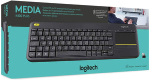 LOGITECH WIRELESS TOUCH KEYBOARD K400 PLUS 2.4GHZ