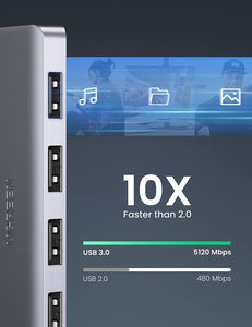 UGREEN USB C HUB 4 PORTS USB TYPE C TO USB 3.0 HUB ADAPTER