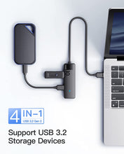 Load image into Gallery viewer, Inateck USB Hub with 4 USB A Ports, USB 3.2 Gen 2 Speed, 1.6 ft Cable,HB2025A