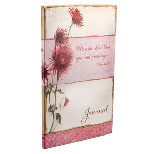 JOURNAL PINK FLOWERS LORD BLESS YOU